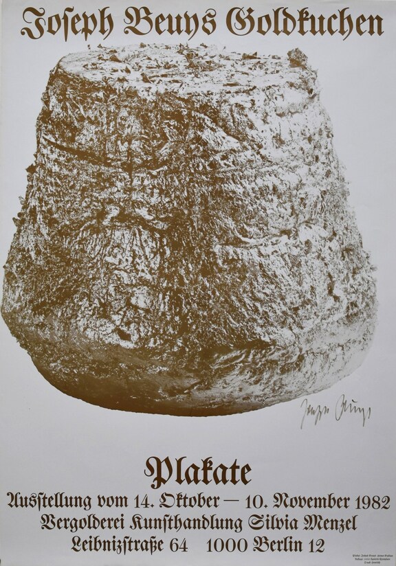 Joseph Beuys Goldkuchen, Plakate 1982