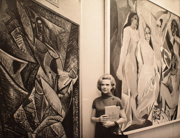 NBC News correspondent Aline Saarinen with two ...