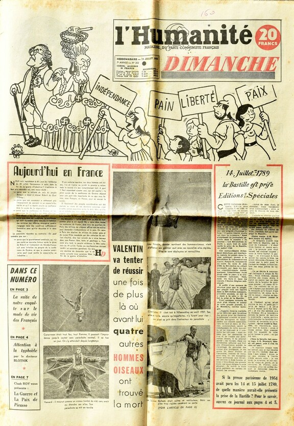 L´Humanite dimanche 11.7.1954