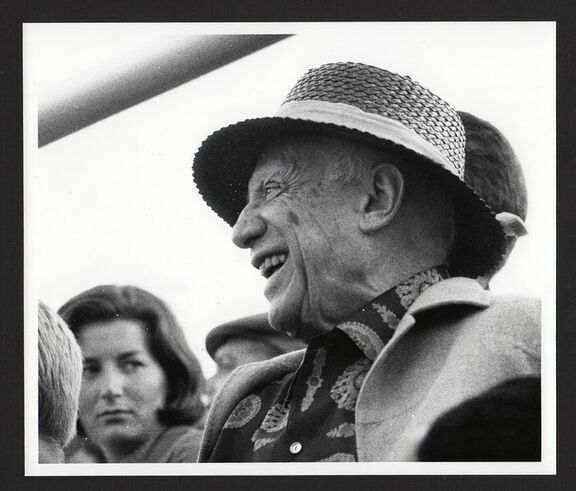 Picasso beim Stierkampf - Frejus  1966, Hierl