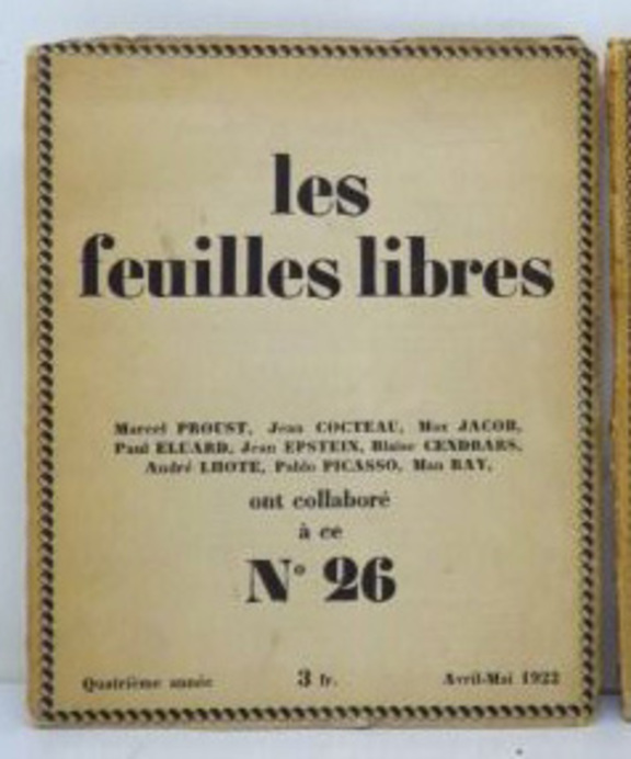 Les feuilles libres Nr. 26, April - Mai 1922