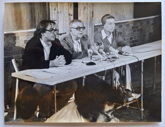 Konferenz mit Jean Paul Sartre, Simone  de Beau...